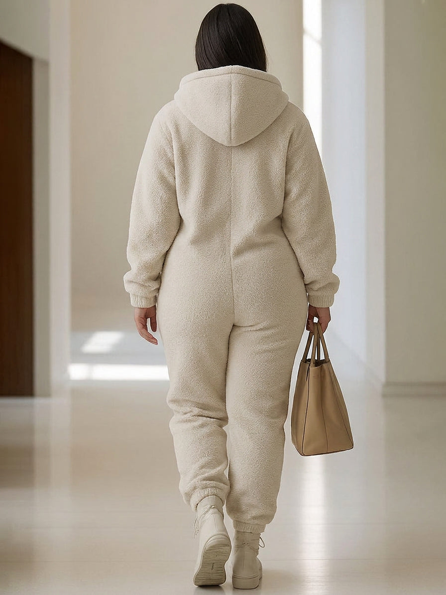 Jolie - Vintage Polaire Fleece Jumpsuit
