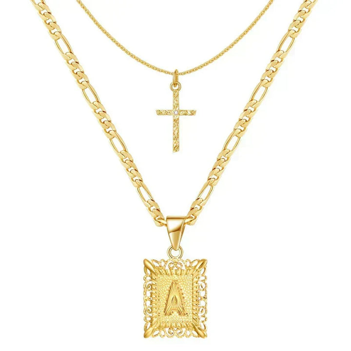 Seraphina Initial Necklace Set | Goud