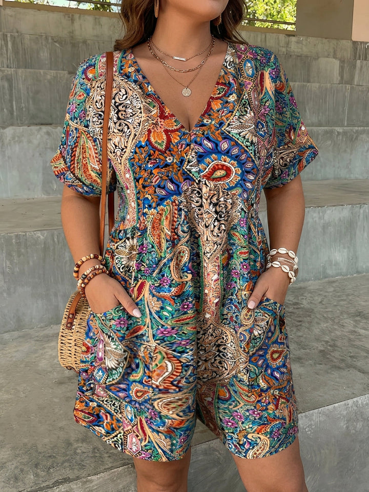 Odette | Tropische Boheemse Jumpsuit