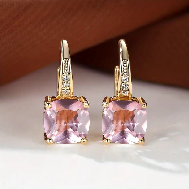 Amity Stone Hoepel Oorbellen | Goud
