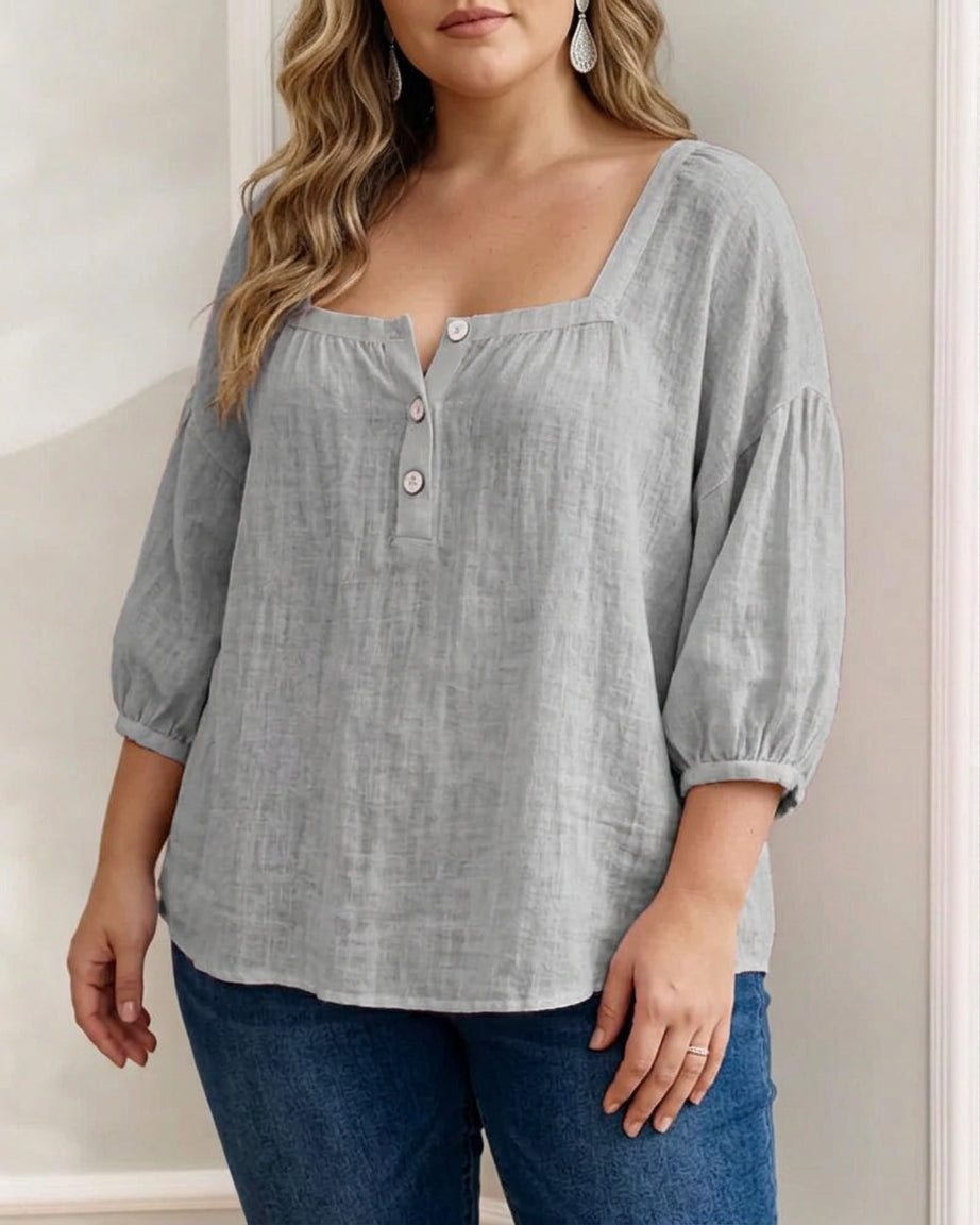 Sigrid | Blouse met Pofmouwen