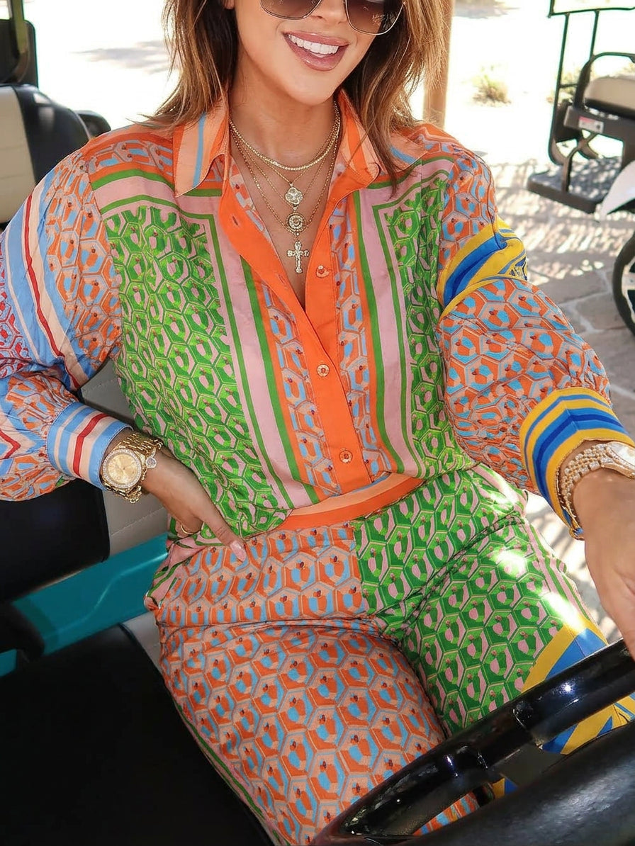 Petra | Tropische Look Kleurrijk Uniek Shirt
