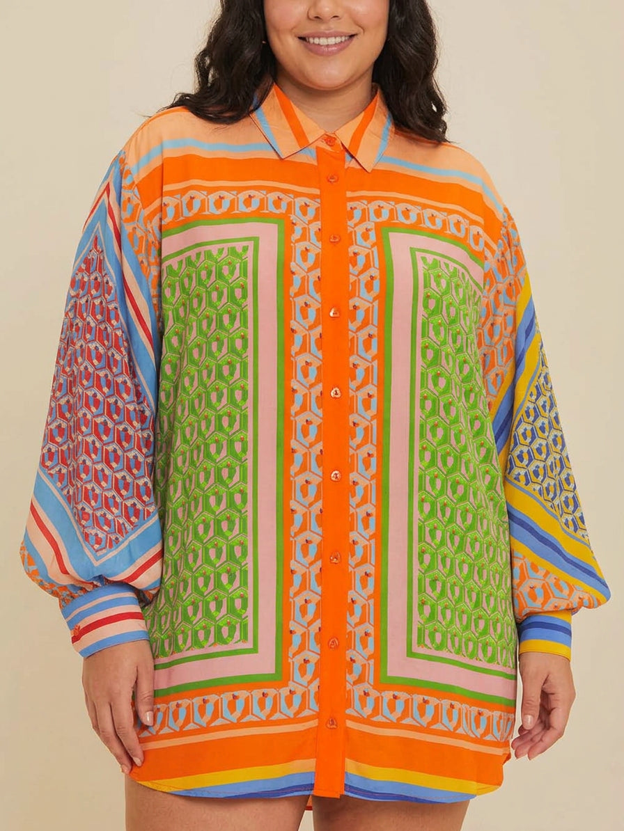 Petra | Tropische Look Kleurrijk Uniek Shirt
