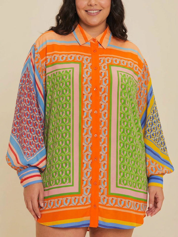 Petra | Tropische Look Kleurrijk Uniek Shirt