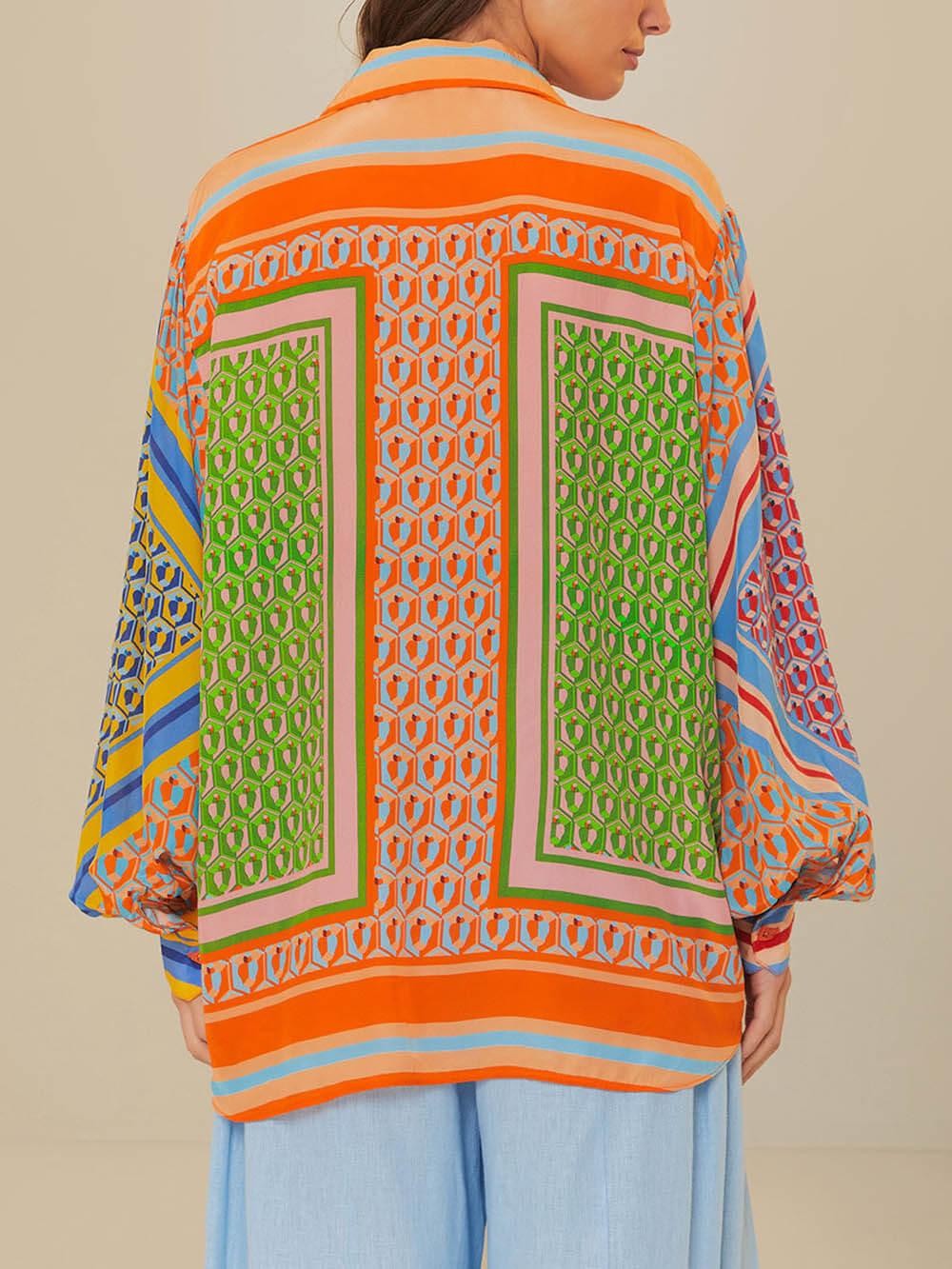 Petra | Tropische Look Kleurrijk Uniek Shirt