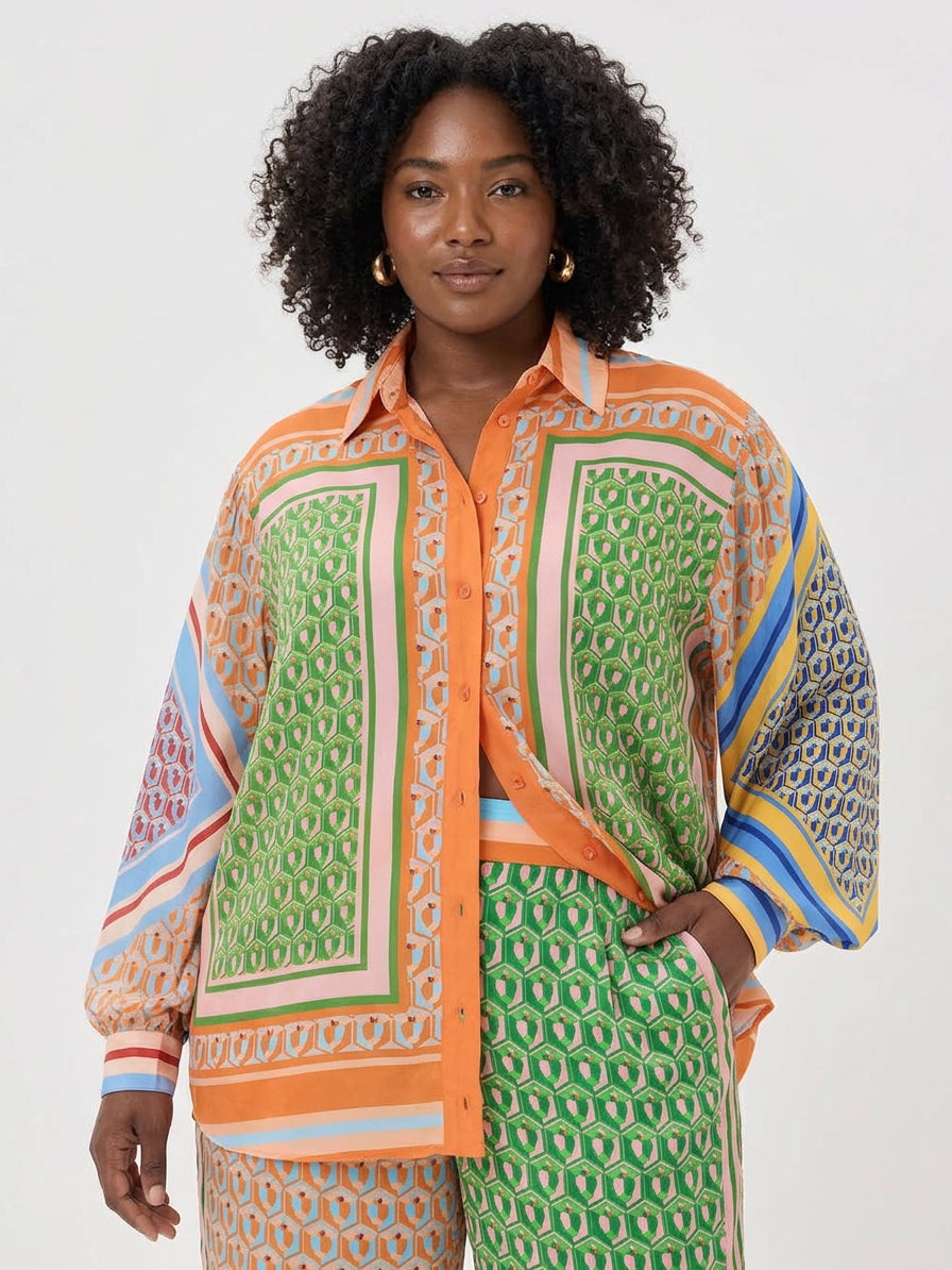 Petra | Tropische Look Kleurrijk Uniek Shirt
