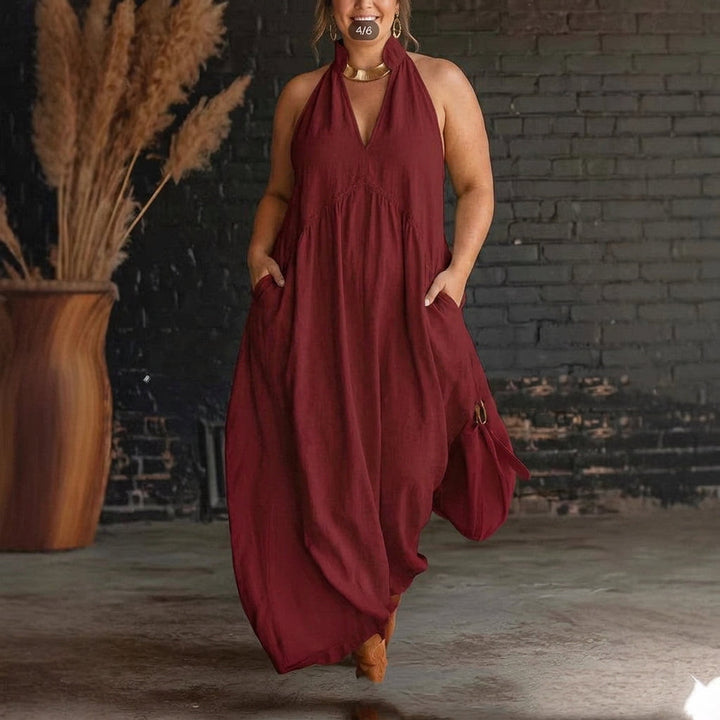 Giselle Mandarin-Kraag Jurk: Moeiteloze Elegante Comfort
