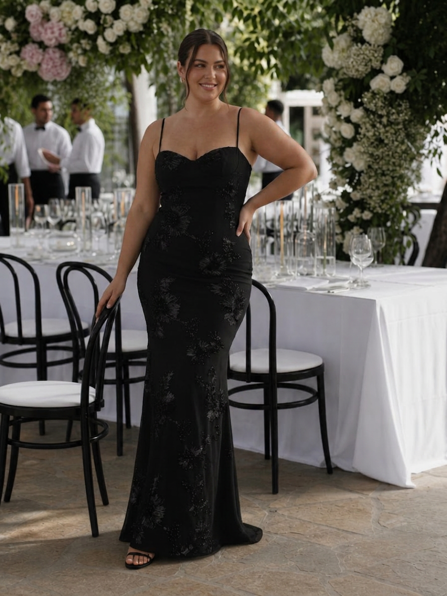 Clover | Spaghetti Band Corset Bovenstuk Maxi Jurk