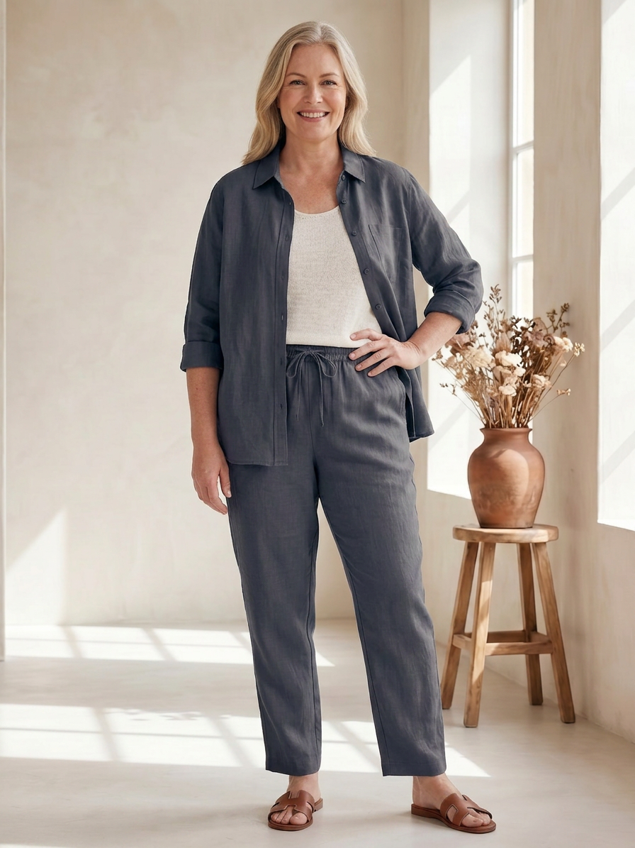 Paloma | Langsleeve Shirt Tapered Broek Set