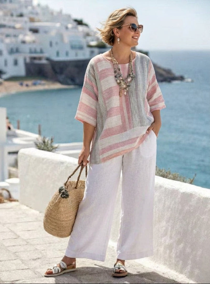 Jolie | Blush Stripe Coastal Set
