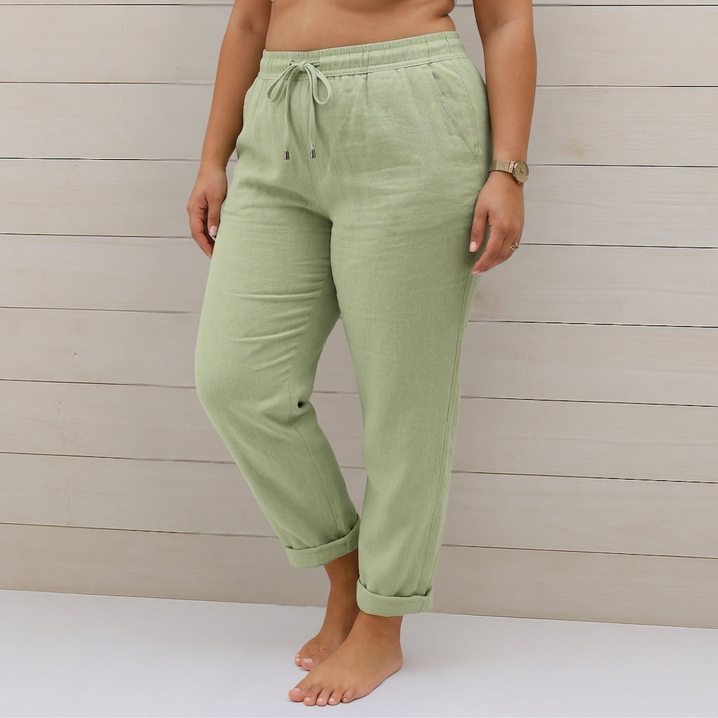Nia | Premium Ademend Pants met Elastische Taille