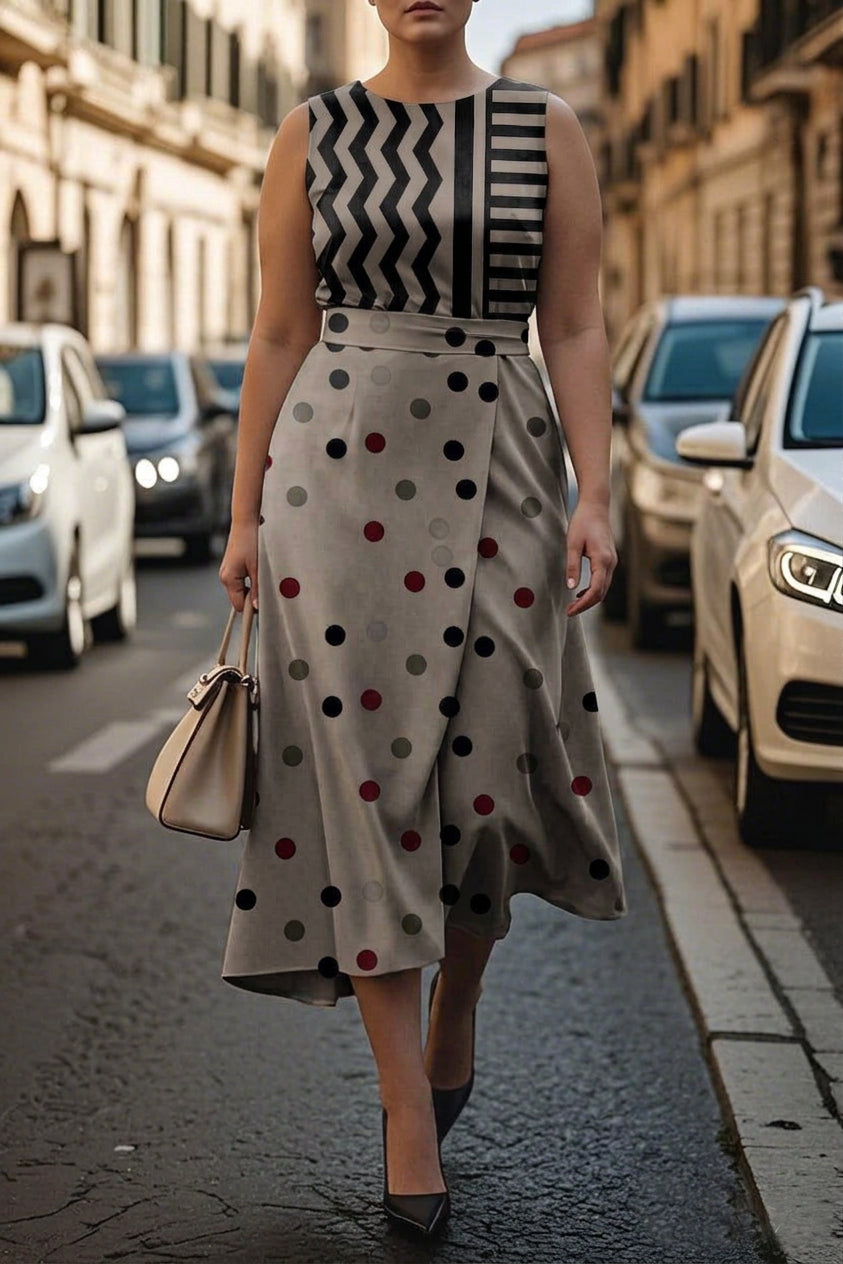 Floriane | Moderne Muse Midi Jurk