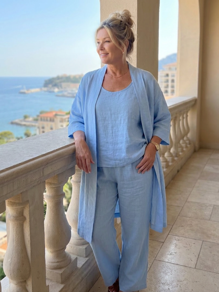 Evadne | Drie-delige Relaxed Top Broek Set
