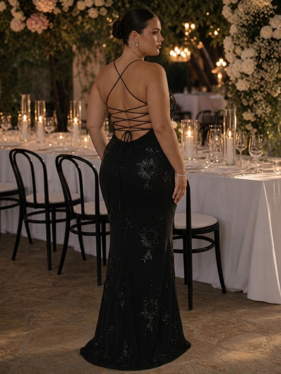 Clover | Spaghetti Band Corset Bovenstuk Maxi Jurk