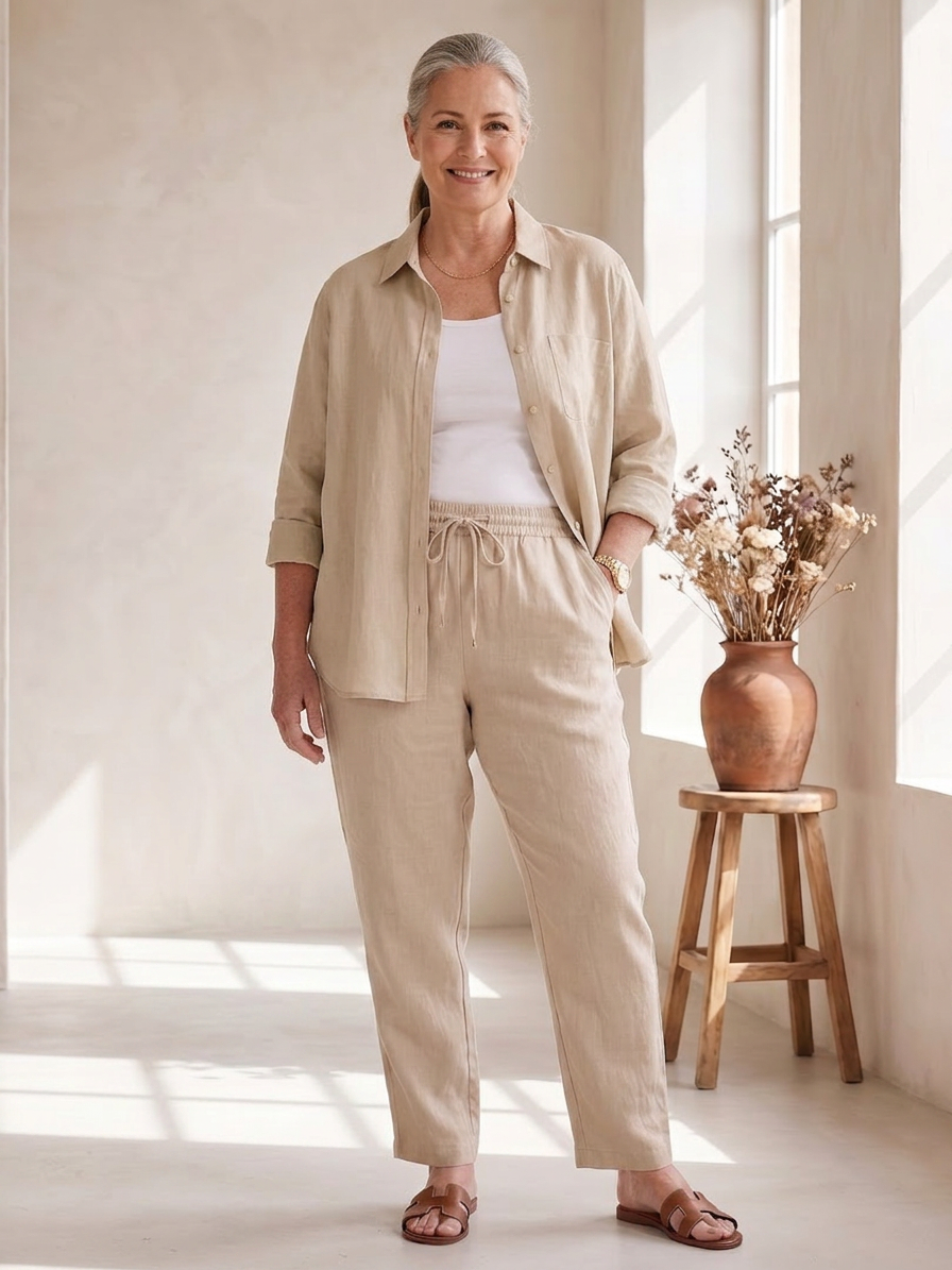 Paloma | Langsleeve Shirt Tapered Broek Set