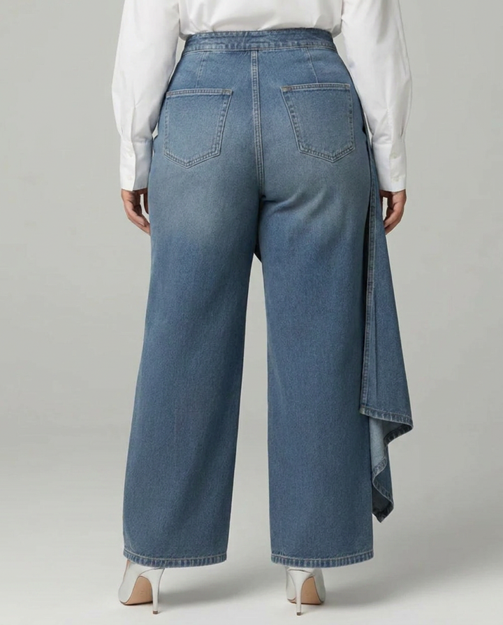 Priya | Denim Wikkelbroek
