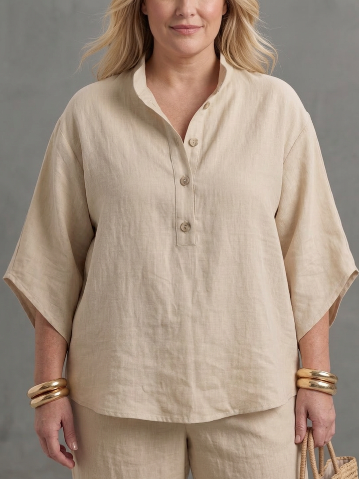 Eleni | Knop Voor Relaxed Tuniek Broek Set