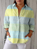 Demi – Pastel Ruit Blouse