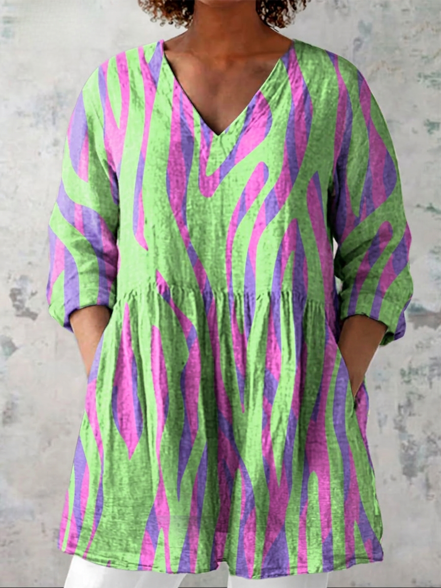 Paloma | Lange Blouse met V-hals