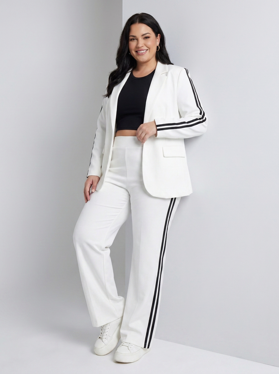 Tindra | Contrast Stripe Wide Leg Set