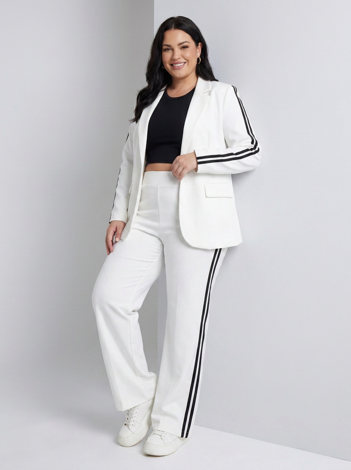 Tindra | Contrast Stripe Wide Leg Set