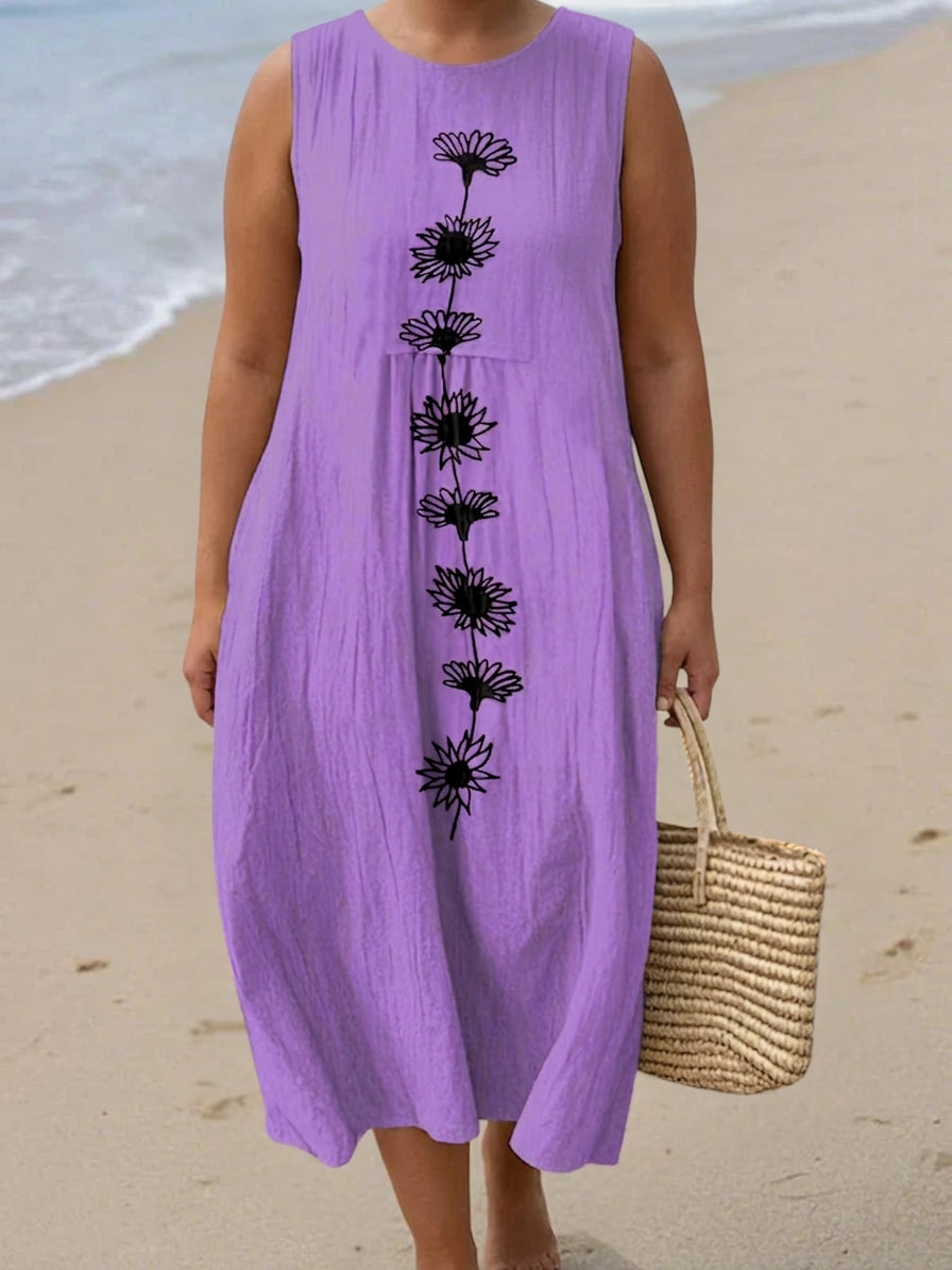 Freya Violet Bloom Midi Jurk