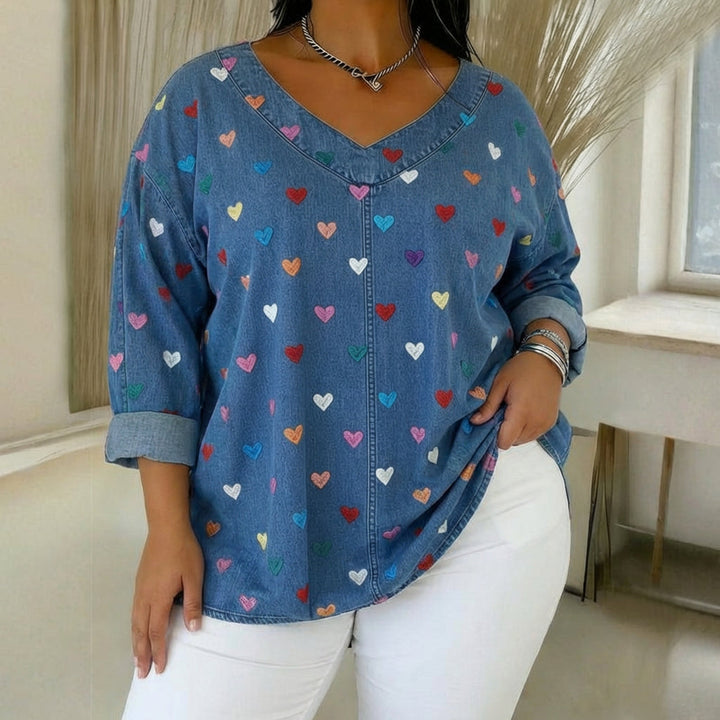 Vintage Hartprint Blouse