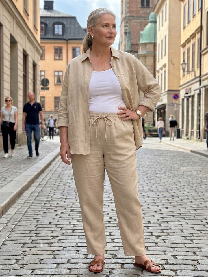 Paloma | Langsleeve Shirt Tapered Broek Set