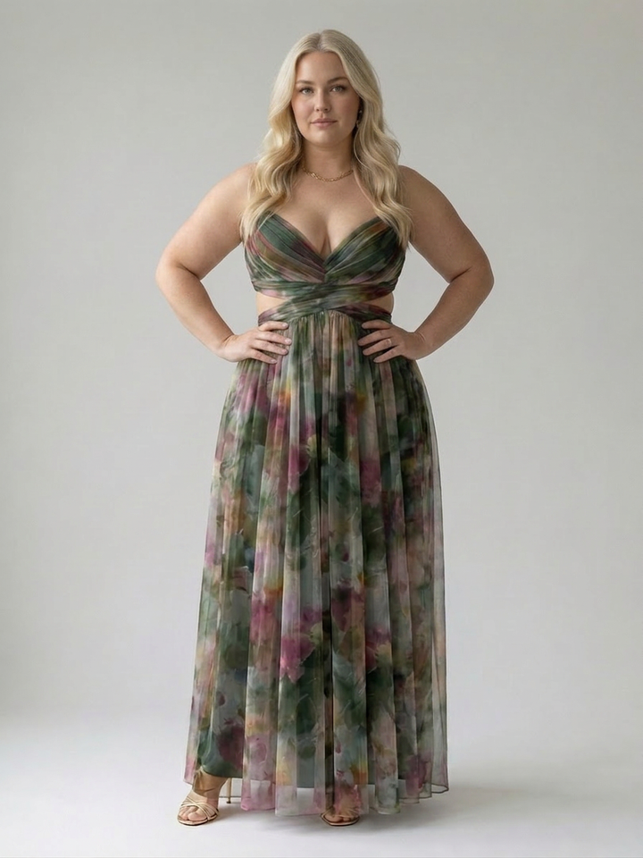 Stella &amp; Grace™ | Zachte Wikkel Maxi Jurk