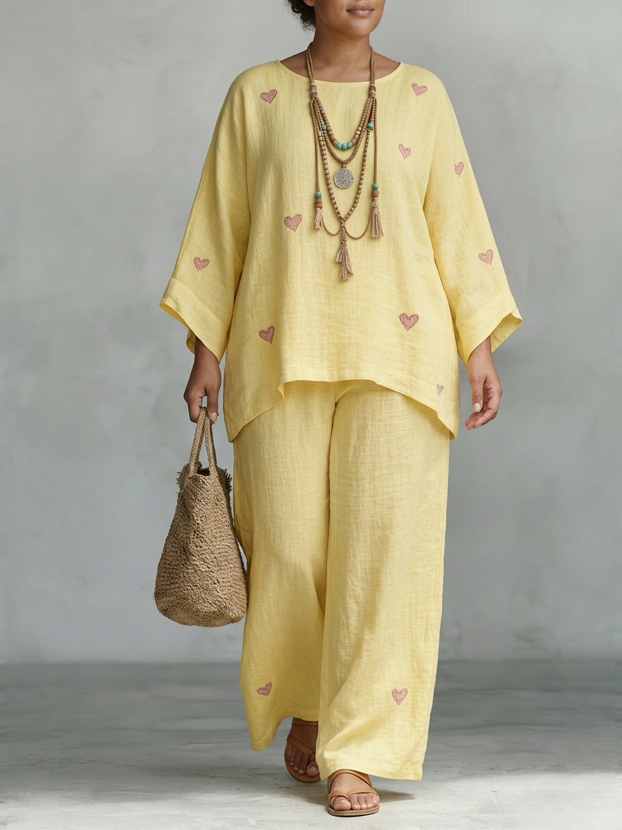 Rui | Sunshine Heart Flowing Two-Piece Set