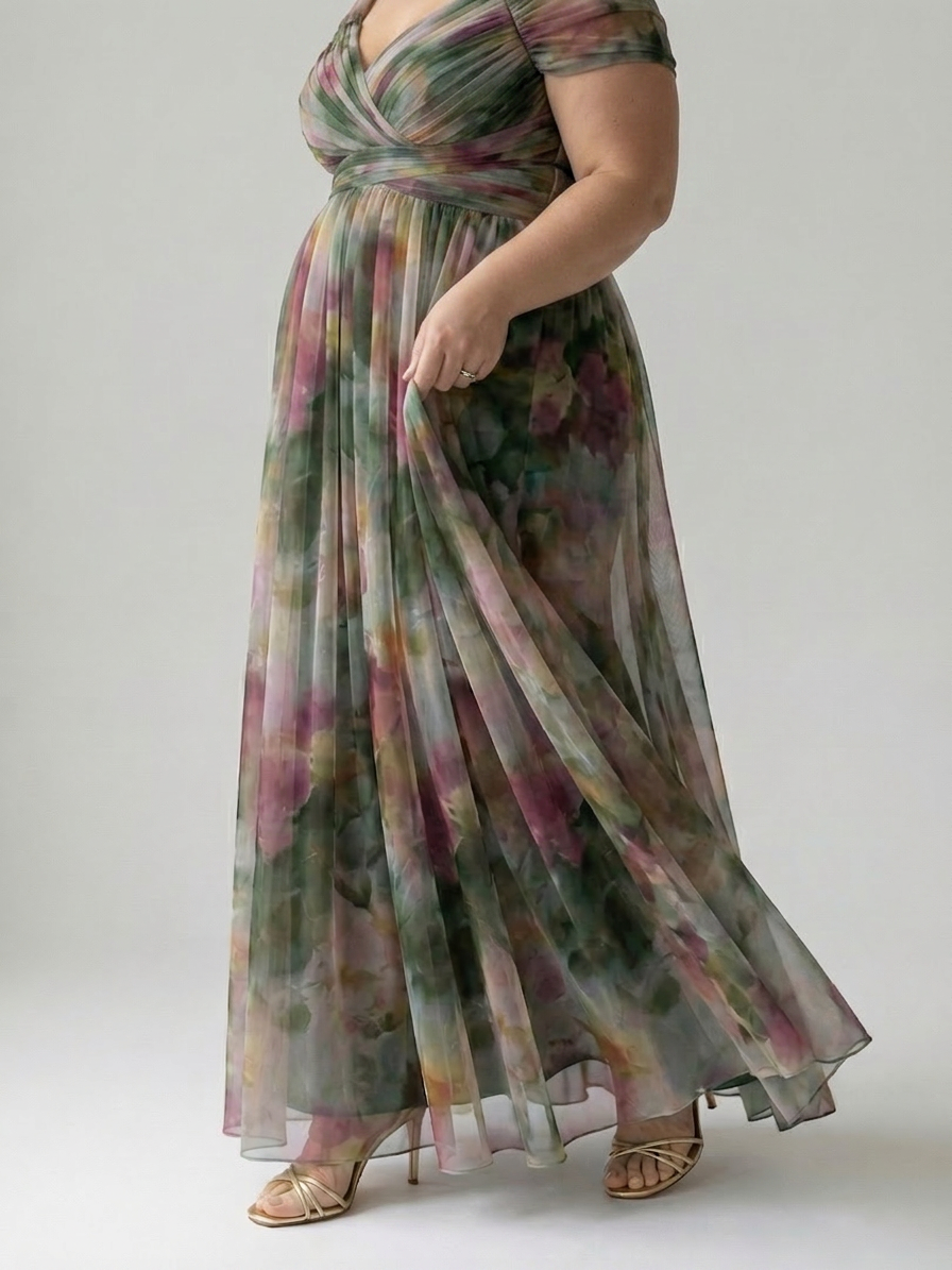 Stella &amp; Grace™ | Zachte Wikkel Maxi Jurk