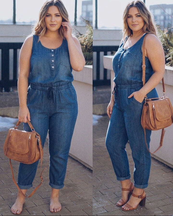Wilhelmina Denim Jumpsuit