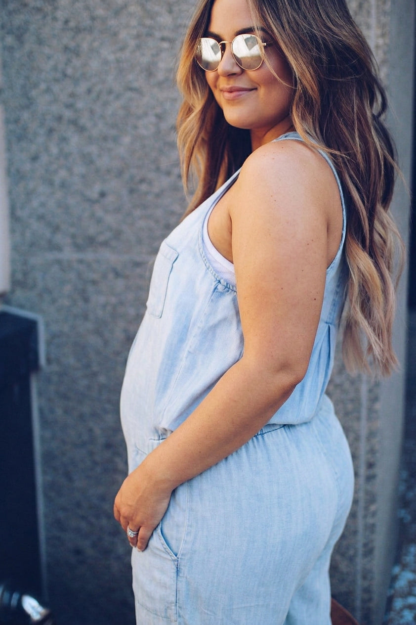 Wilhelmina Denim Jumpsuit