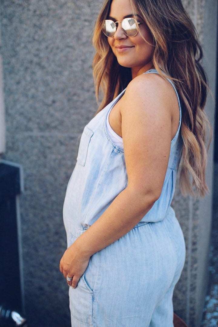 Wilhelmina Denim Jumpsuit