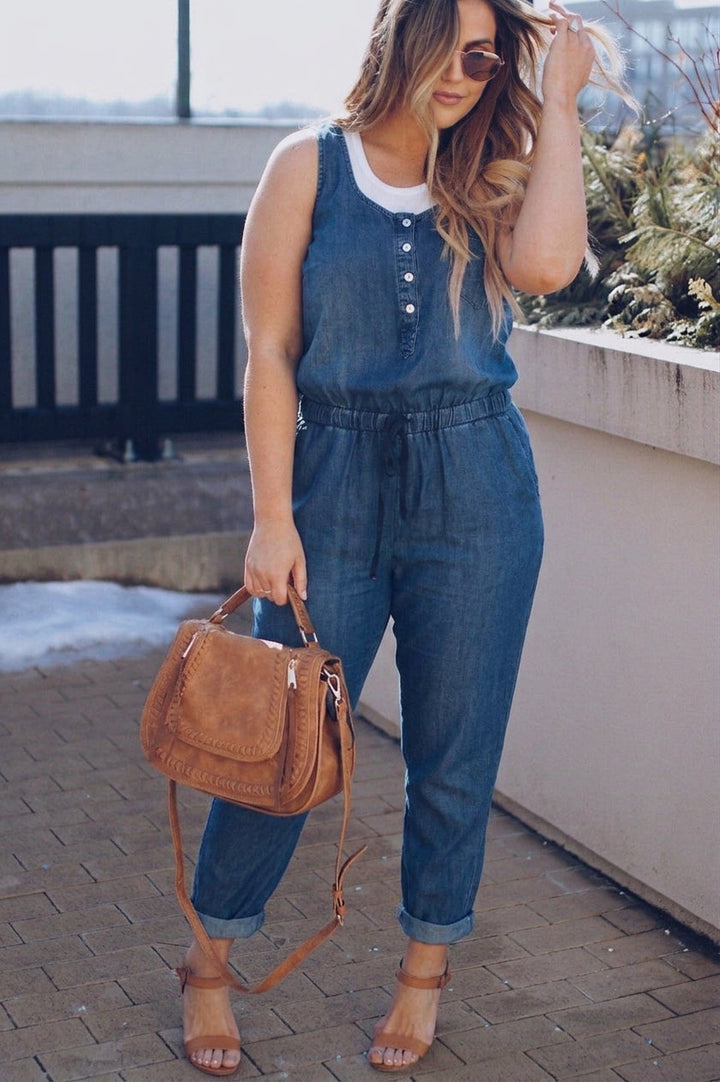 Wilhelmina Denim Jumpsuit