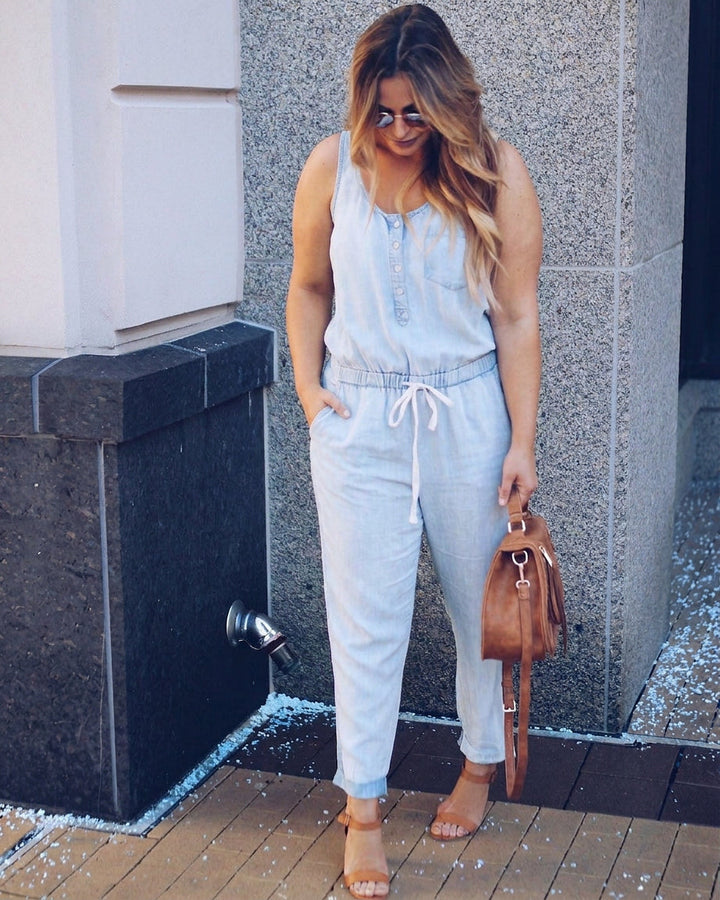 Wilhelmina Denim Jumpsuit