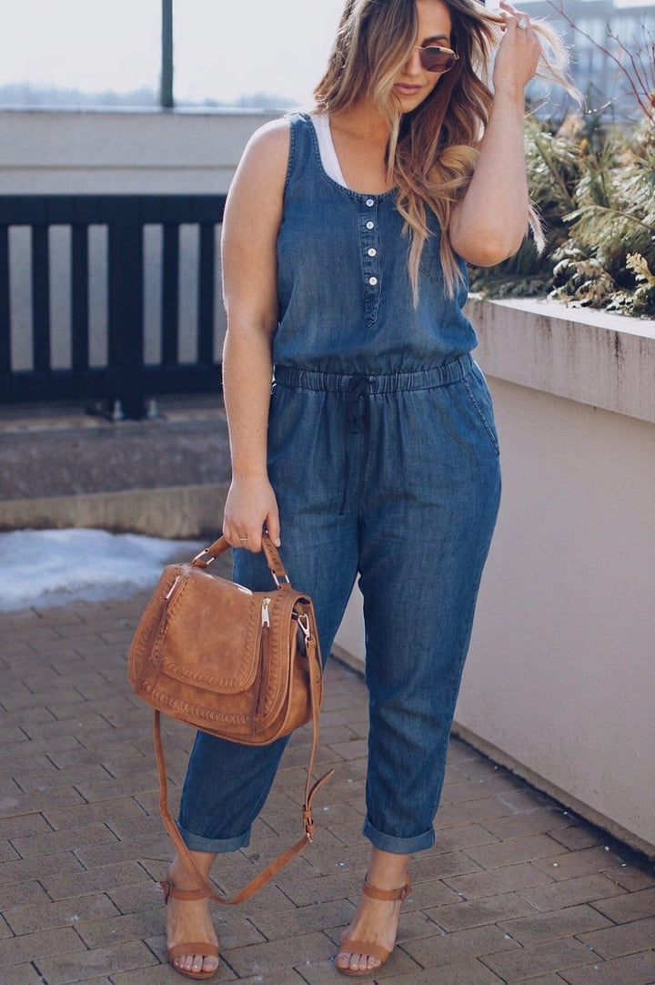 Wilhelmina Denim Jumpsuit