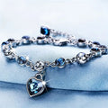 Heledd Hart Gloed Armband | Wit Goud