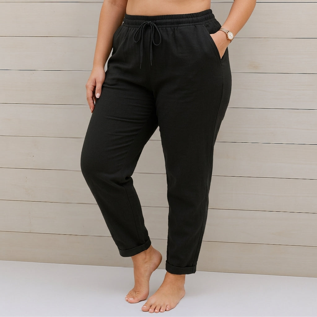 Nia | Premium Ademend Pants met Elastische Taille