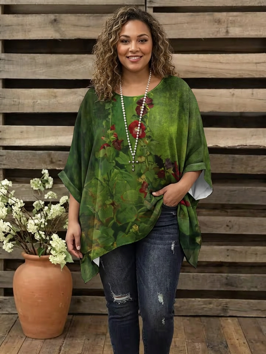 Jessamine | Vintage Bohemian Bloemenprint Dames T-Shirt