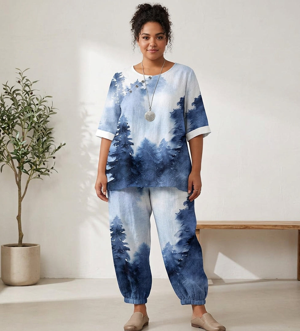Romy 3D Print Set: Moeiteloze Casual Stijl