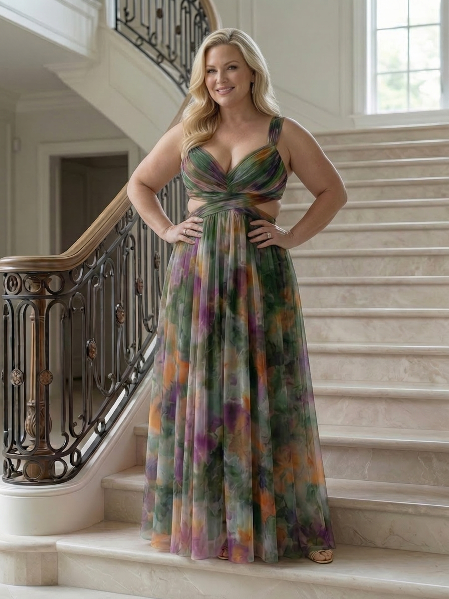 Stella &amp; Grace™ | Zachte Wikkel Maxi Jurk