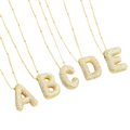 Mali letter initial ketting set | Goud
