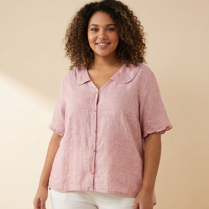Calliope | Vintage Blouse met Knopdetails