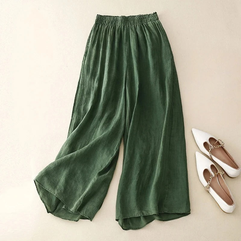 Wanda | Elegante Losse Tailleband Broek