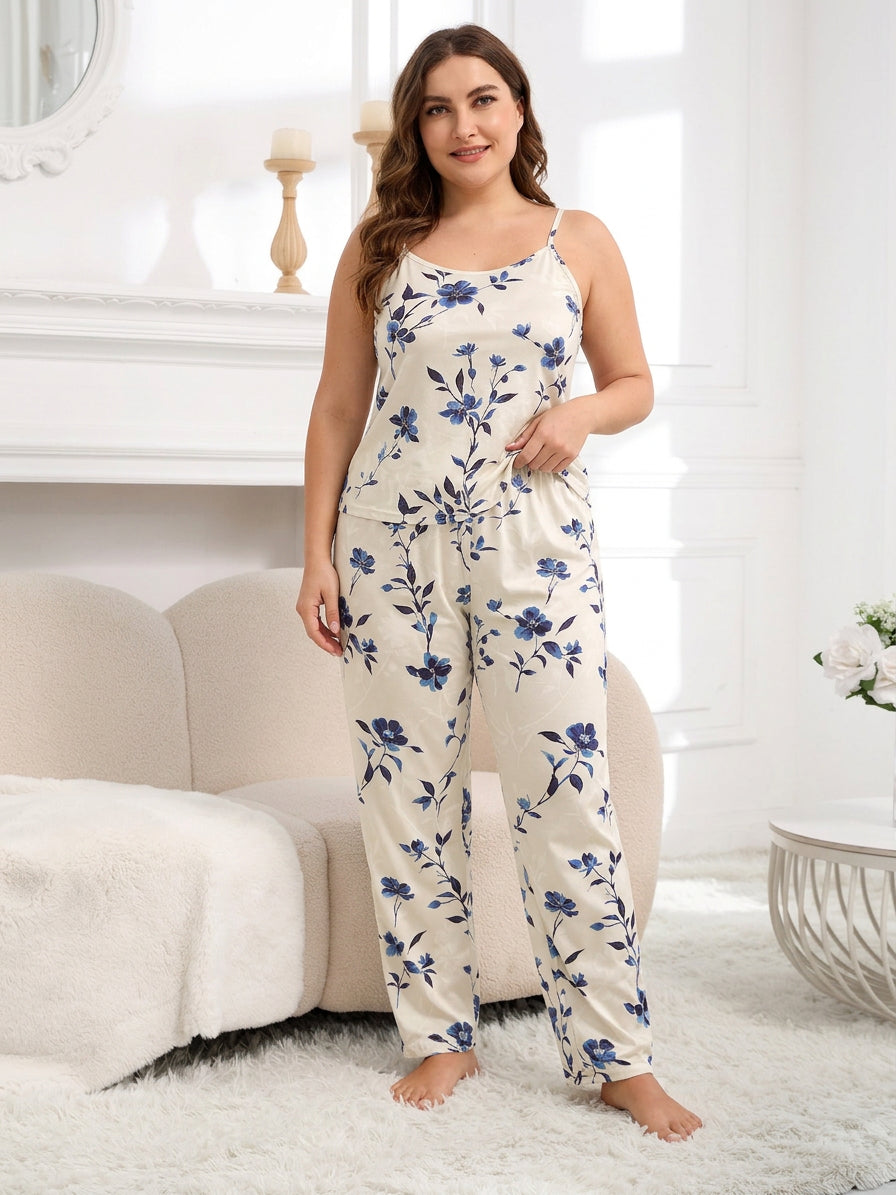 Nadya | Vintage Bloemen Pyjama Set