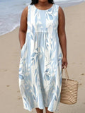 Fleur Leafy Midi-jurk