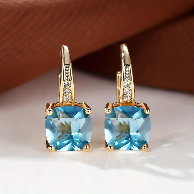 Amity Stone Hoepel Oorbellen | Goud