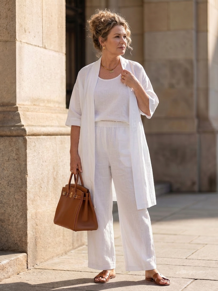 Evadne | Drie-delige Relaxed Top Broek Set