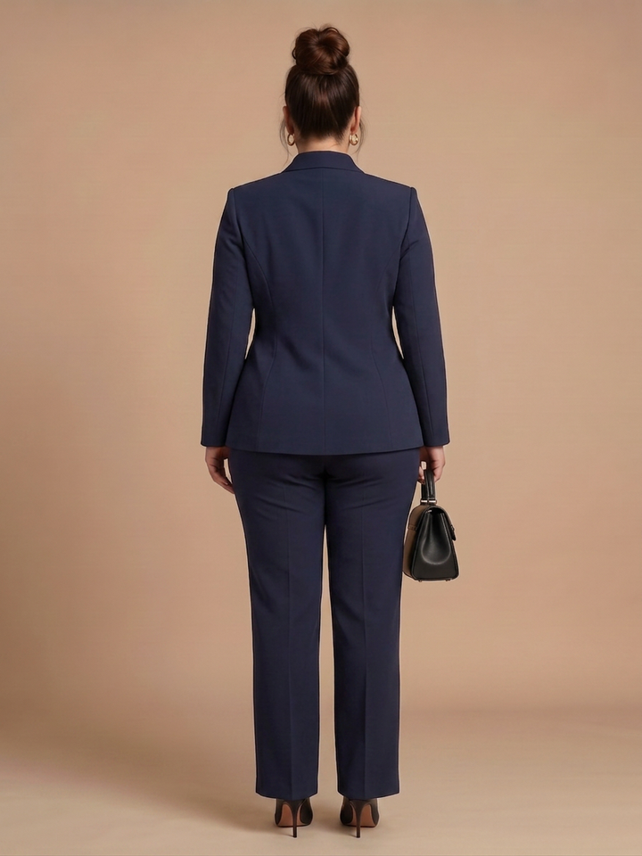 Juniper | Gestructureerd Staande Kraag Tailored Pak